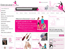 Tablet Screenshot of dancewear2u.co.uk